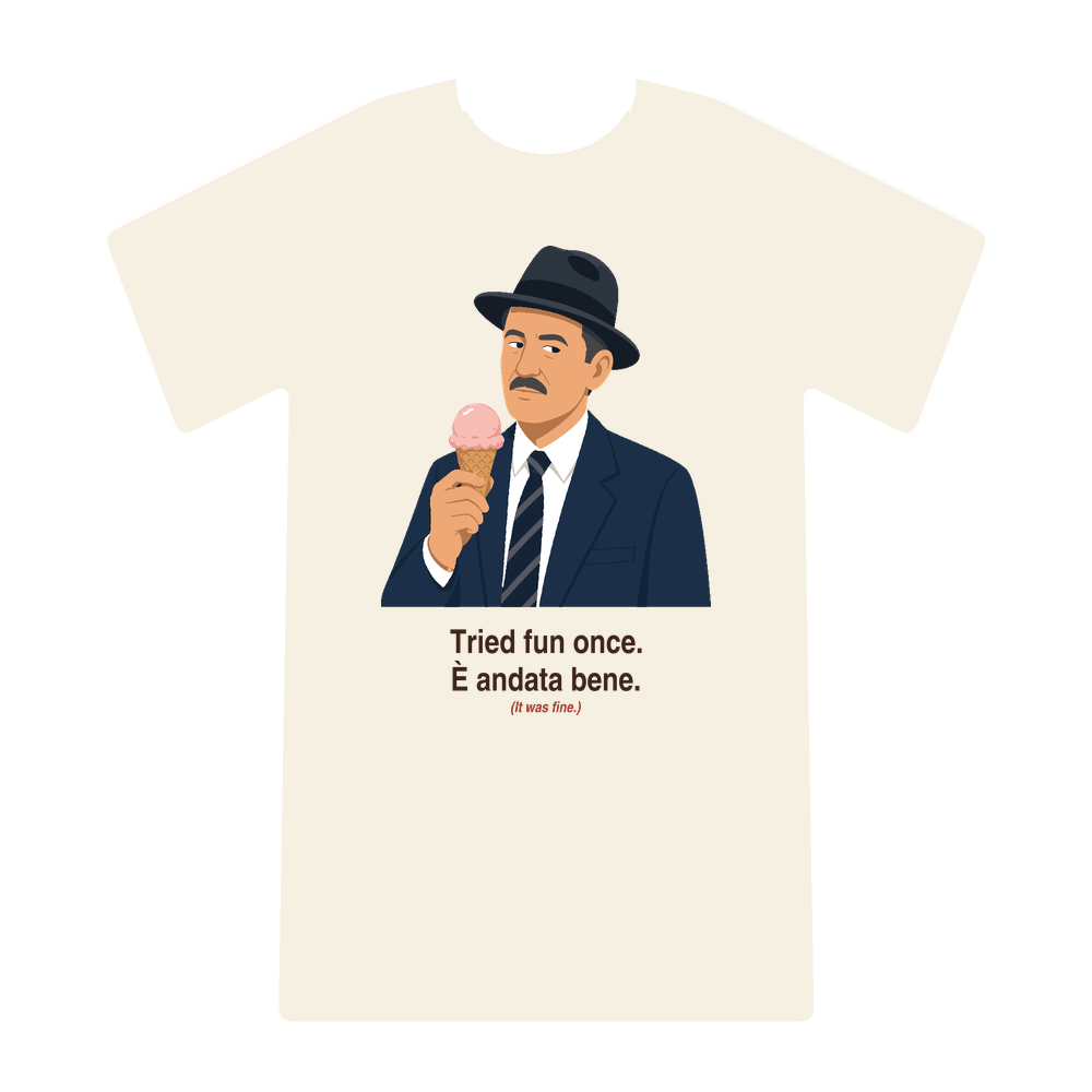 Tried fun once tee on cream